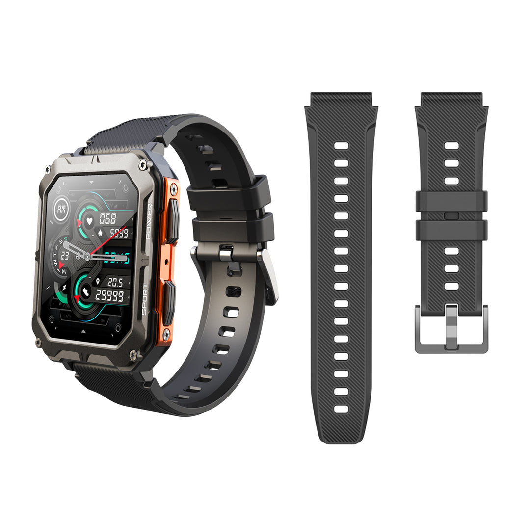 Premium IP68 Waterproof Smartwatch with Bluetooth Calling & 123 Sport Modes - 1.83" HD Display, Heart Rate & Blood Oxygen 