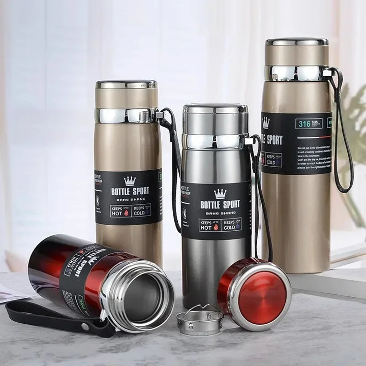 Premium Thermal Water Bottle 1000ml - Stainless Steel Vacuum Insulated Flask for Hot & Cold Drinks, BPA-Free Thermos for