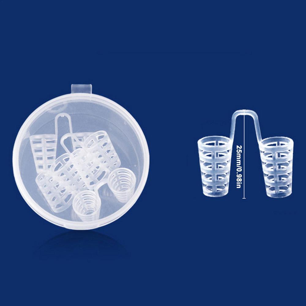 Premium Anti Snoring Silicone Nose Vents - 8pcs Nasal Dilator Set, 4 Sizes & 2 Styles (Hollow & Solid), Comfortable Snoring