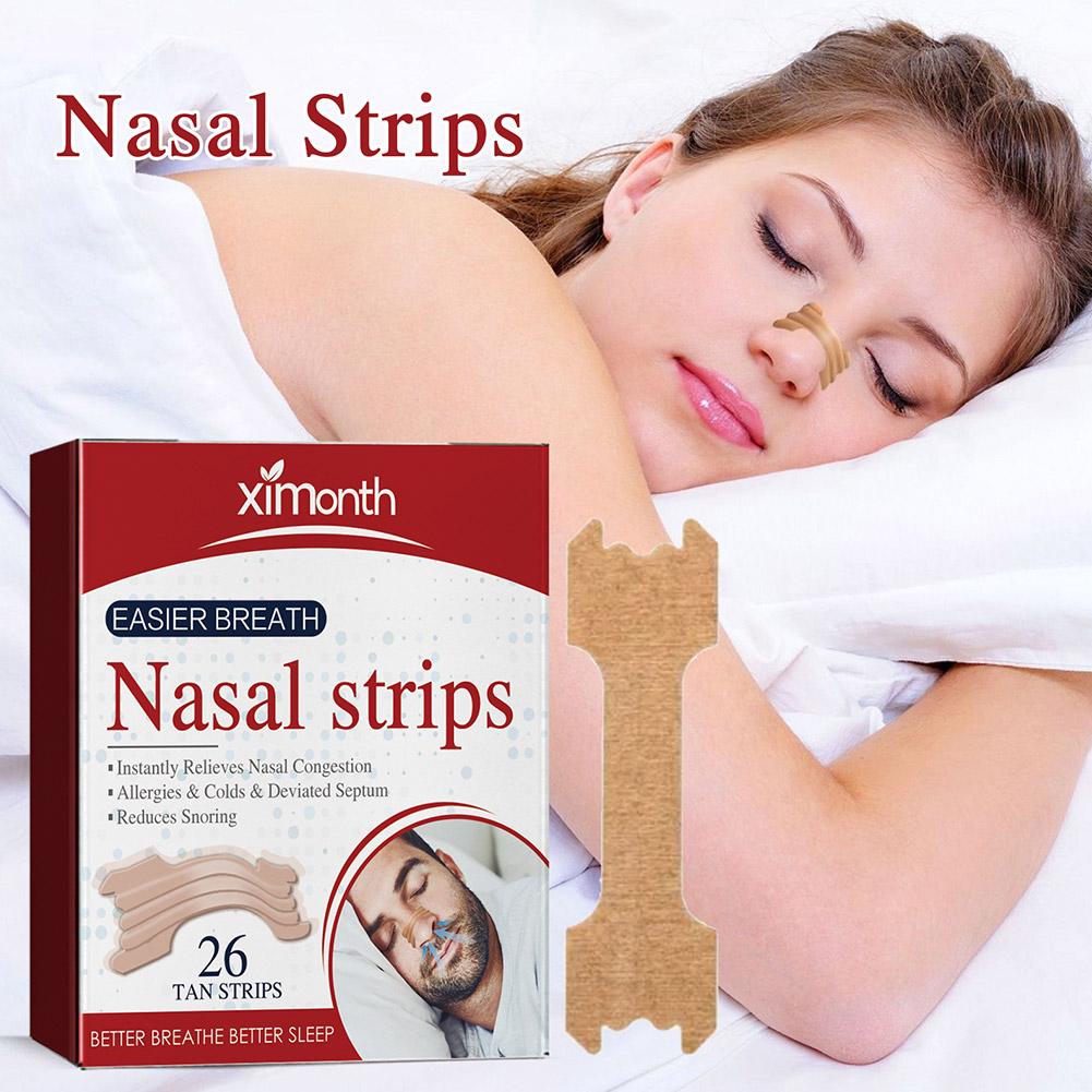 Premium 26Pcs Anti Snoring Nasal Strips for Easy Breathing, Relieves Nasal Congestion, Allergy & Cold Relief, Improves Sleep 