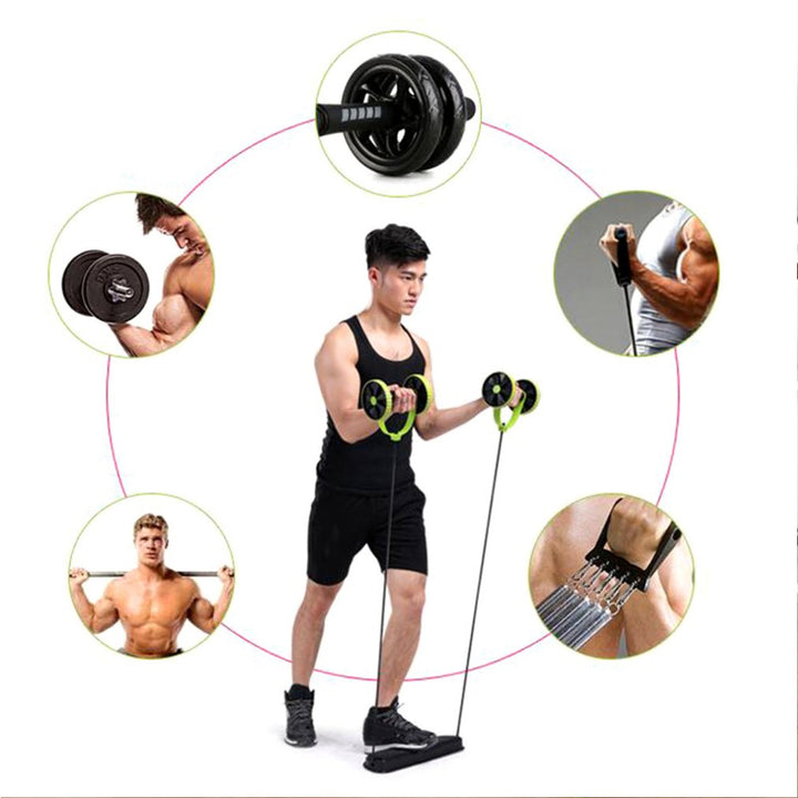 Premium Ab Roller for Abs Workout - Multifunctional Thicker Exercise Equipment for Core Strength, Body Shaping, and Fitness 