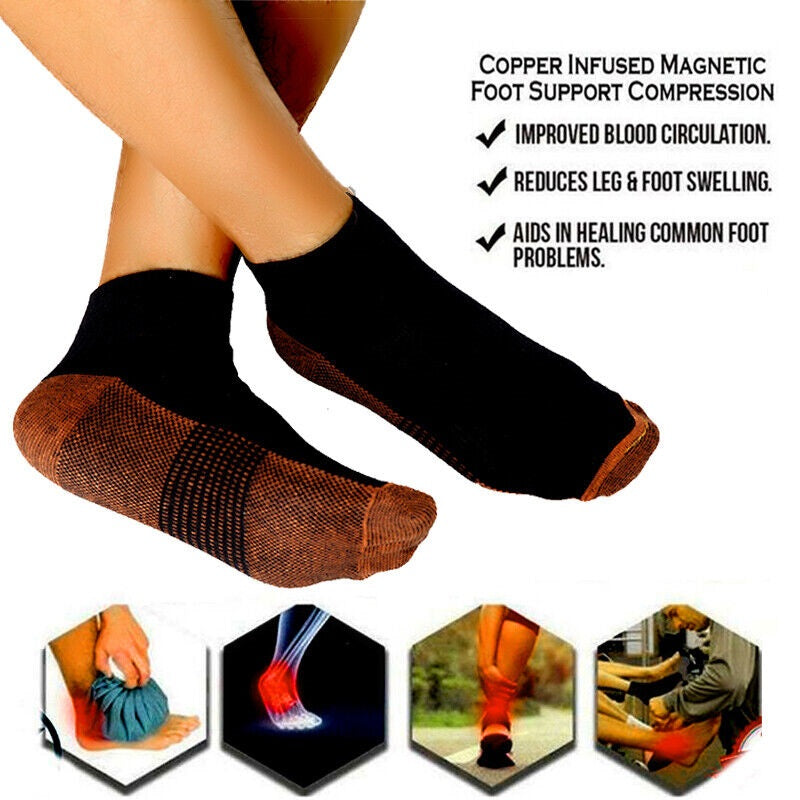 Premium Plantar Fasciitis Compression Socks for Foot Support – Breathable Ankle & Heel Arthritis Relief – Lightweight Arch