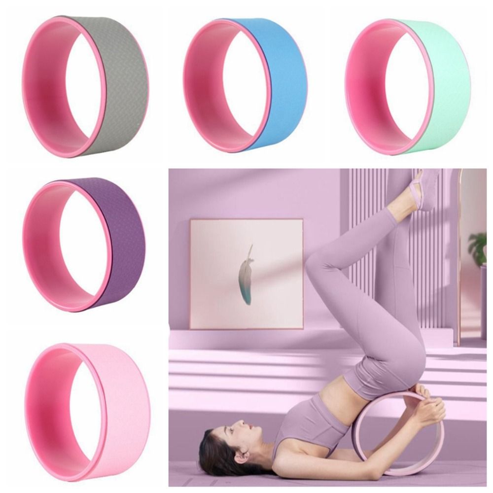 Premium Yoga Wheel – Non-Slip Pilates Ring for Weight Loss & Flexibility – TPE+PP Material, 30cm Diameter, Curved Design for