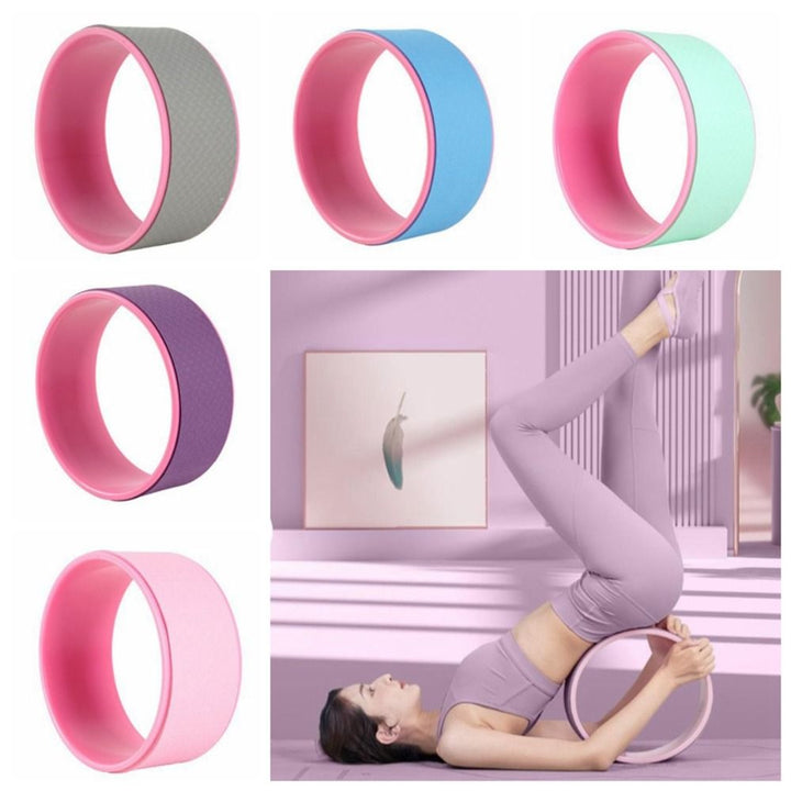 Premium Yoga Wheel – Non-Slip Pilates Ring for Weight Loss & Flexibility – TPE+PP Material, 30cm Diameter, Curved Design for