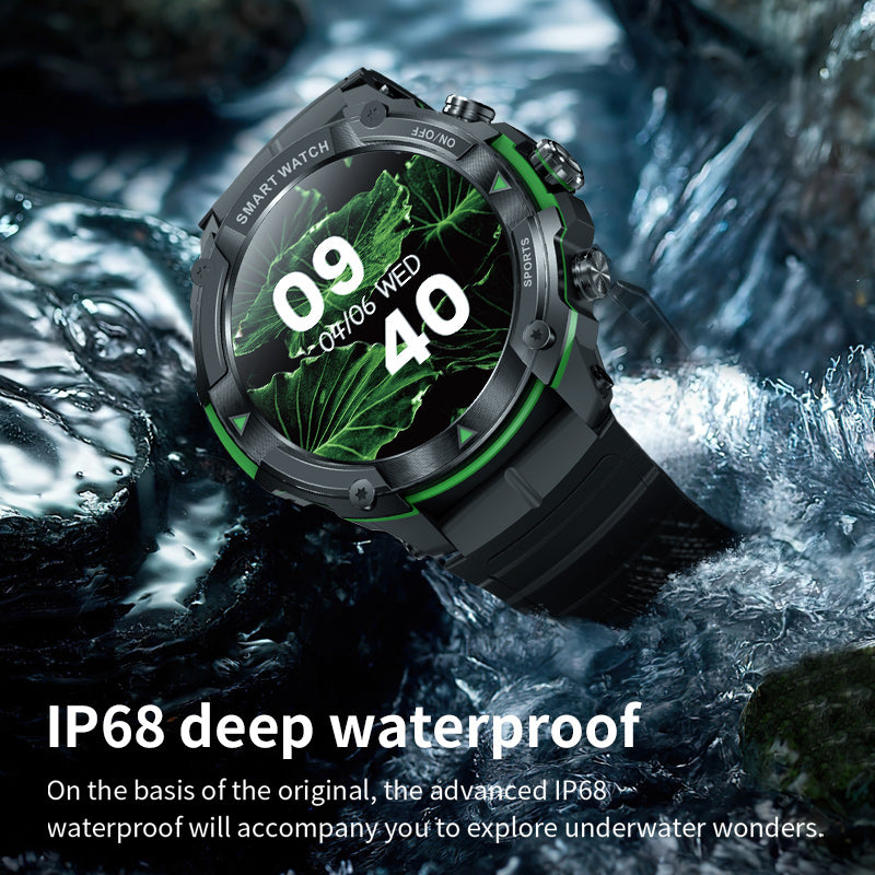 Premium Military-Grade Smartwatch for Men – 1.43'' AMOLED Display, Bluetooth Calling, Waterproof, Fitness Tracker, 420mAh 