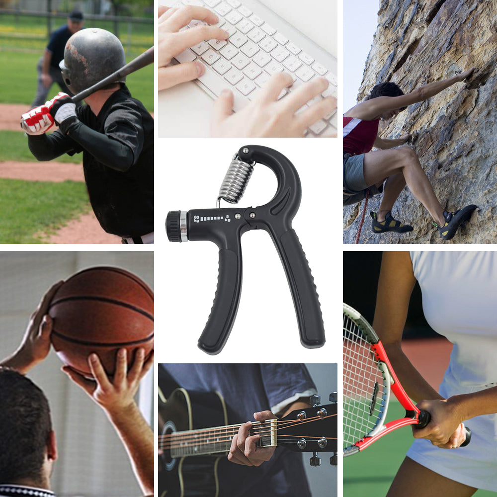 Premium Adjustable Grip Strengthener 5-60KG - Unisex Hand Exerciser & Finger Trainer for Strength Training, Rehabilitation