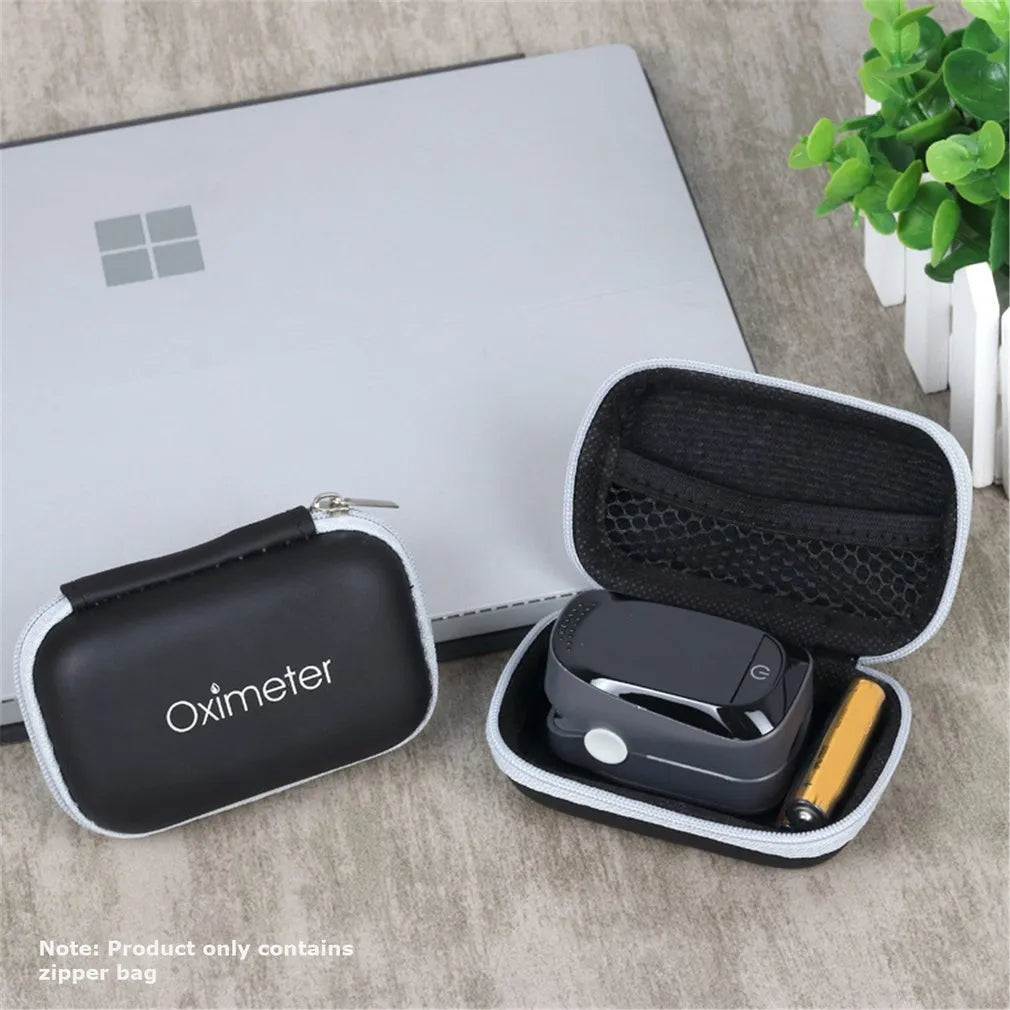 High Quality EVA Pulse Oximeter Carrying Case – Portable Water-Resistant Storage Bag for SpO2 Monitor, Earphones, Data Cable,