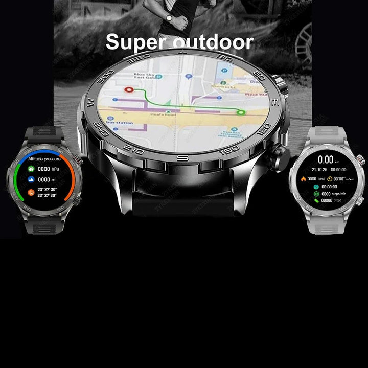 Premium Smartwatch for Men – Bluetooth Calling, 390mAh Battery, IP68 Waterproof, Fitness & Health Tracking, Music Player, 