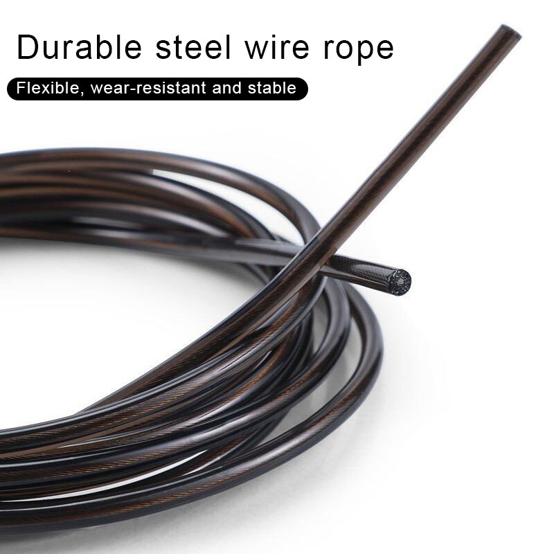 High-Quality Tangle-Free Jump Rope with Ball Bearings – Adjustable 3m Speed Cable Skipping Rope for Gym, Cardio, and Cross