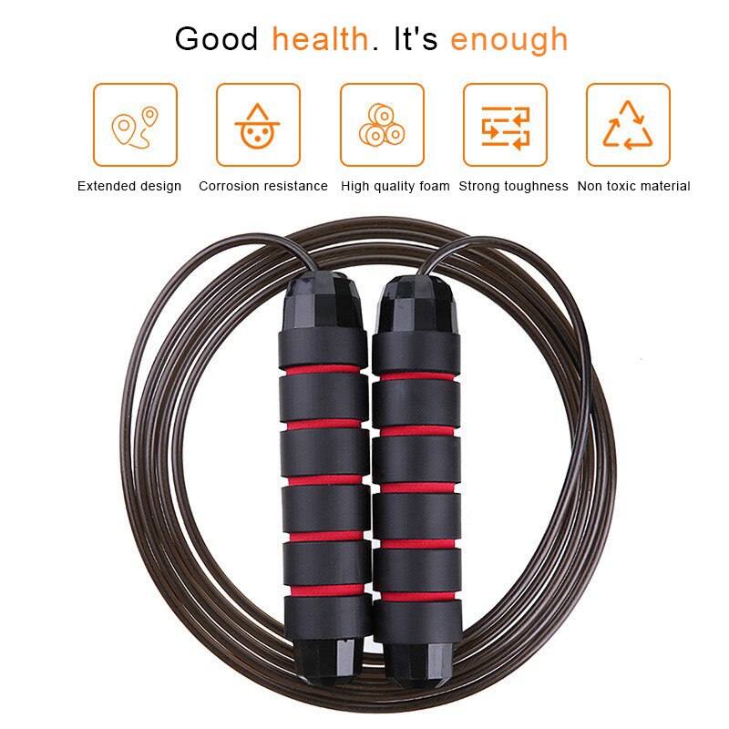 High-Quality Tangle-Free Jump Rope with Ball Bearings – Adjustable 3m Speed Cable Skipping Rope for Gym, Cardio, and Cross