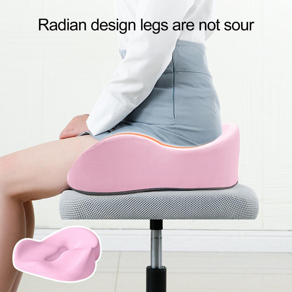 Product Description: Premium Coccyx Memory Foam Orthopedic Pillow – Tailbone & Hemorrhoid Pain Relief Seat Cushion for Office