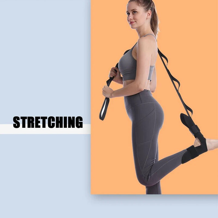 Premium Flexibility Stretching Strap - Open Back Yoga Band for Leg Stretching, Muscle Relaxation & Plantar Fasciitis Relief,
