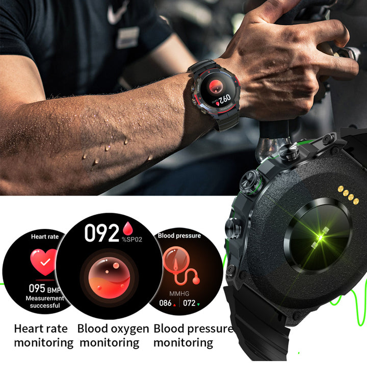 Premium Military-Grade Smartwatch for Men – 1.43'' AMOLED Display, Bluetooth Calling, Waterproof, Fitness Tracker, 420mAh 