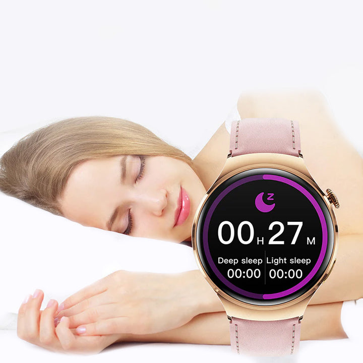 Premium Smart Watch for Women – Full Touch Screen, Fitness Tracker, Heart Rate, Blood Pressure Monitor, IP67 Waterproof, 