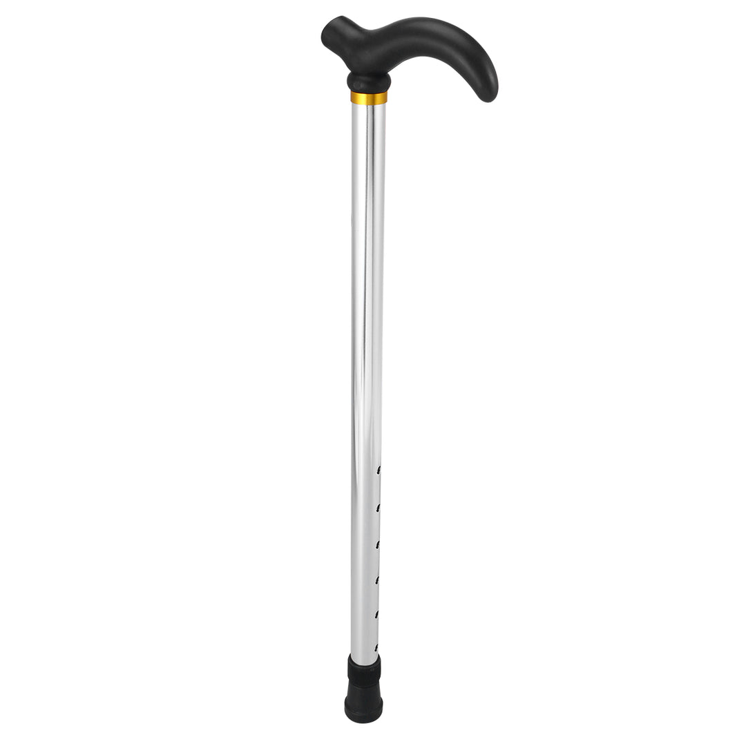 Premium Adjustable Walking Cane – Folding Elderly Cane with Non-Slip Rubber Foot Pads, Comfortable Macromolecule Handle, 