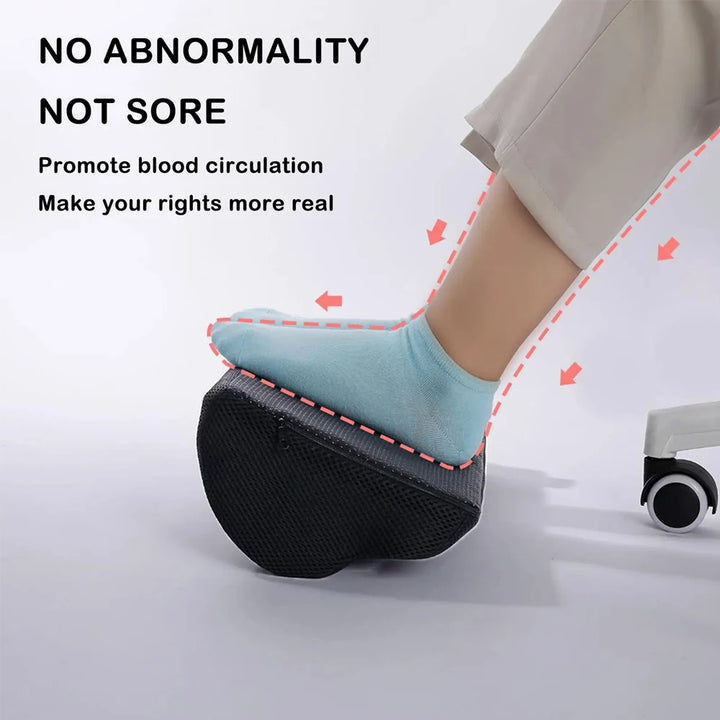 Premium Adjustable Memory Foam Under Desk Foot Rest for Office Chair & Gaming, Ergonomic Support for Back, Hip, Knee, 