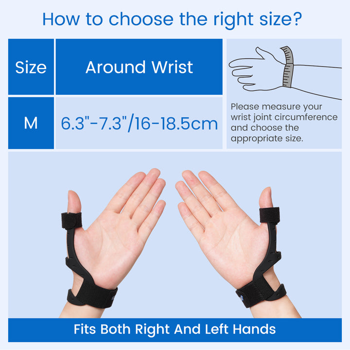 Premium Waterproof Silicone Thumb Brace for Tendonitis, Arthritis & Trigger Finger Pain Relief – Semi-Rigid Splint with