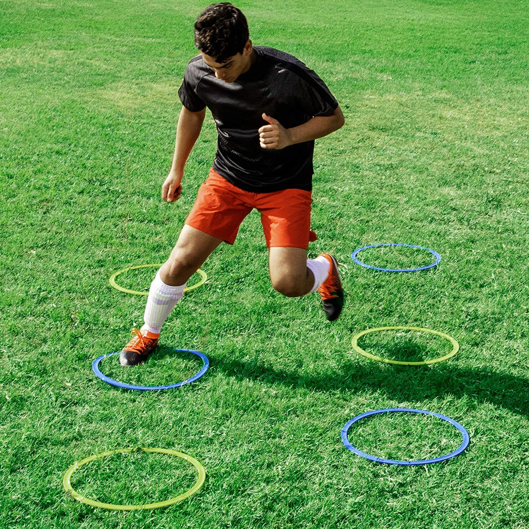 Premium Agility Training Rings for Soccer & Football – Portable Speed & Agility Equipment – Durable ABS Material, 30cm/40cm