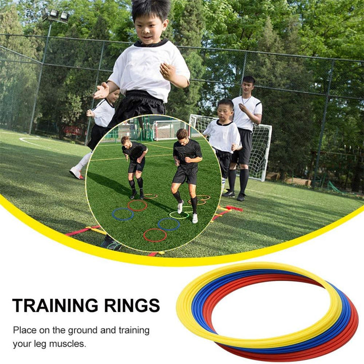 Premium Agility Training Rings for Soccer & Football – Portable Speed & Agility Equipment – Durable ABS Material, 30cm/40cm