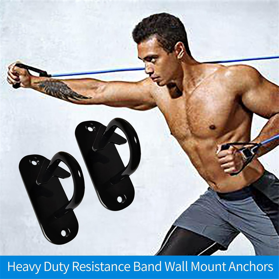 Premium Battle Rope Anchor Kit – Heavy Duty Ti Steel Wall Mount for Resistance Bands & Fitness Accessories – Anti-Rust, 