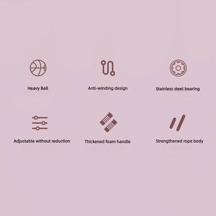 Premium Cordless Jump Rope with Heavy Balls – Rapid Speed Skipping Rope for Home Gym & Fitness Training, Anti-Winding Design, Adjustable Length, Thick Foam Handles, Ideal for Cardio, Bodybuilding & Fat Burning Exercise (Copy)