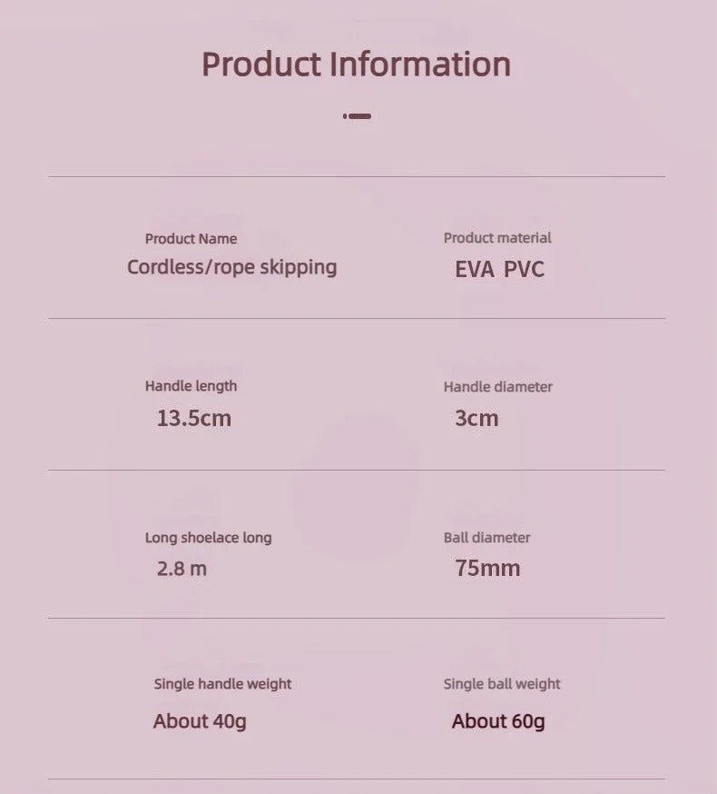 Premium Cordless Jump Rope with Heavy Balls – Rapid Speed Skipping Rope for Home Gym & Fitness Training, Anti-Winding Design, Adjustable Length, Thick Foam Handles, Ideal for Cardio, Bodybuilding & Fat Burning Exercise (Copy)