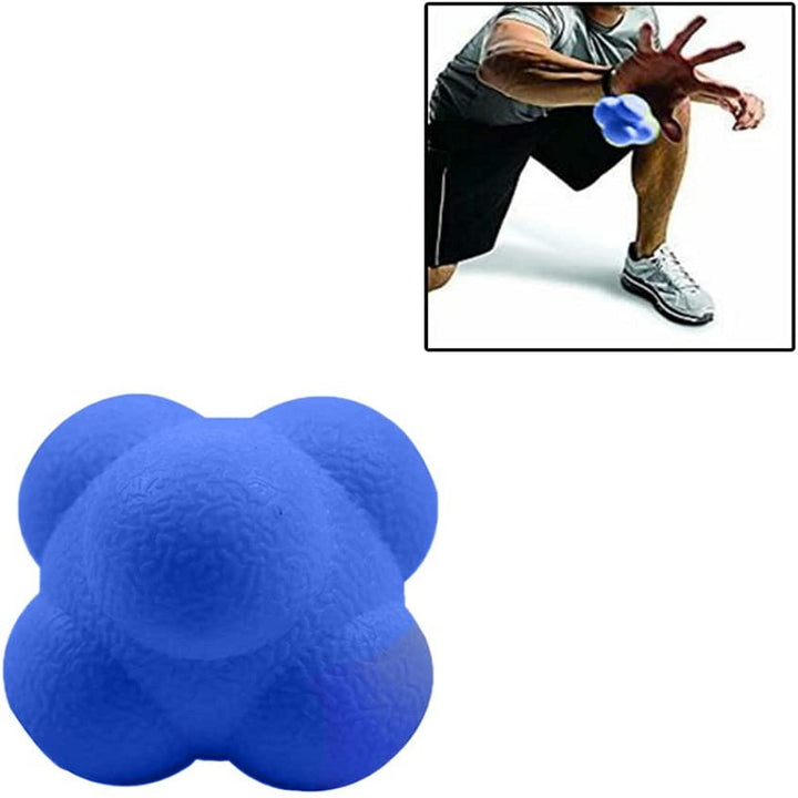 Premium Reaction Training Ball for Speed & Agility – Hexagonal Silicone Reflex Ball for Coordination & Sports Fitness  
