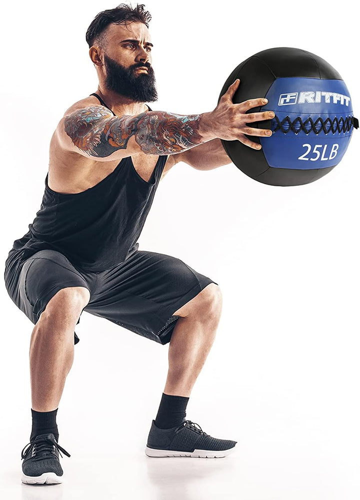 Premium Snatch Wall Medicine Ball – Adjustable 2-15kg for CrossFit & Balance Training – Soft Grip, Durable Artificial