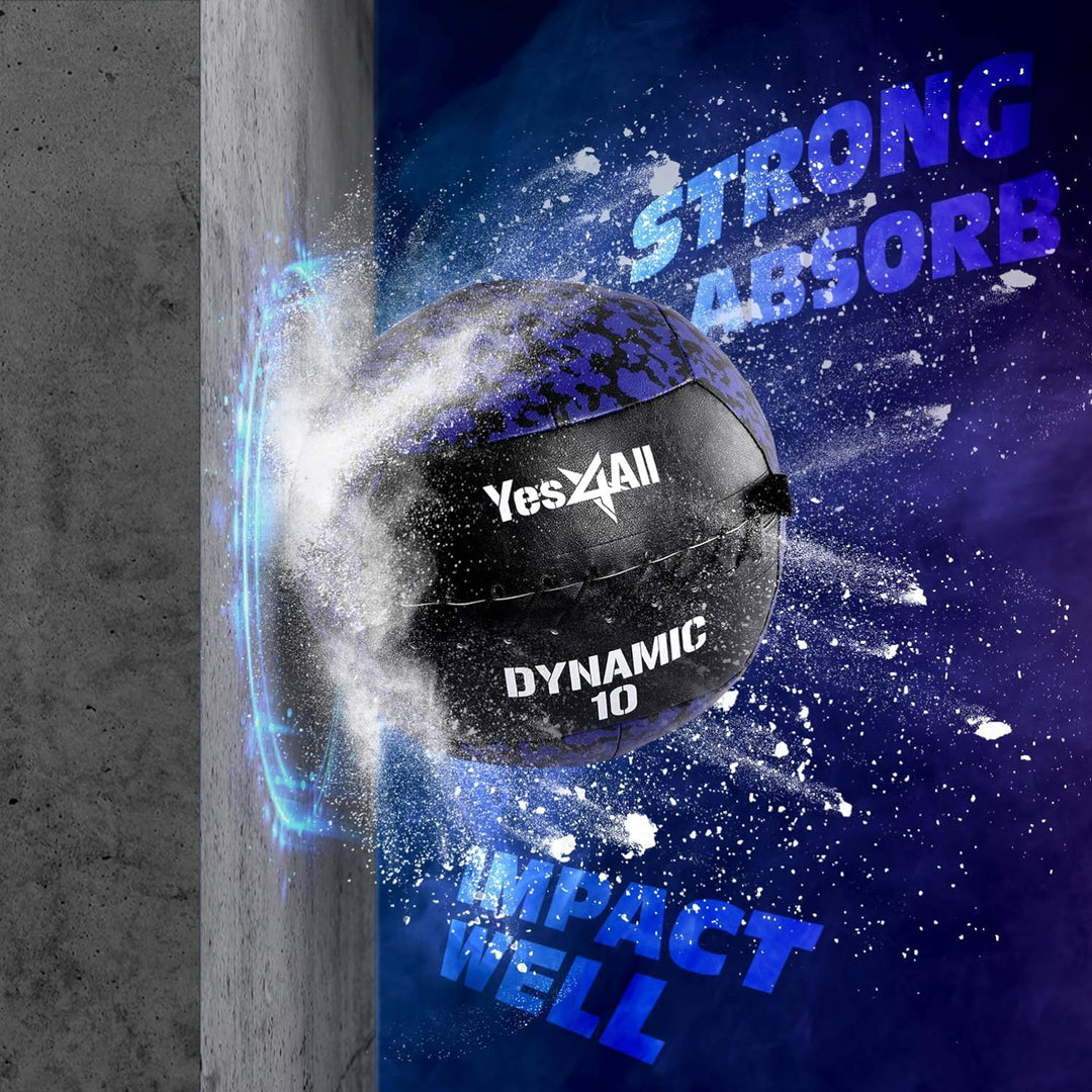 Premium Snatch Wall Medicine Ball – Adjustable 2-15kg for CrossFit & Balance Training – Soft Grip, Durable Artificial