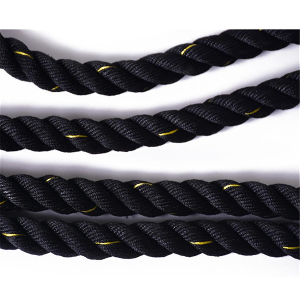 Premium Weighted Jump Rope – 9ft/9.8ft Heavy Skipping Battle Rope for Power & Strength Training – Durable Polyester, Comfort 