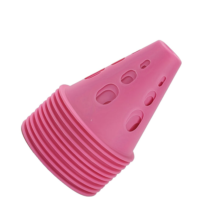 Premium Windproof Agility Marking Cones for Roller Skating & Soccer Training – 10pcs Set with Perforated Design & Storage Bag