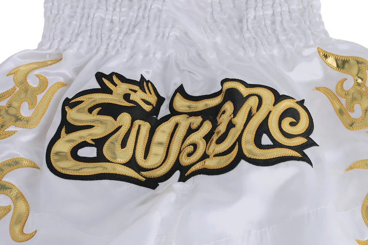 Premium Muay Thai Shorts 2024 – Unisex Boxing & Kickboxing Training Pants with Embroidery, Wide-Leg Design for Men, Women, Kids – Breathable Satin Polyester, Ideal for MMA, Sanda Martial Arts, Gym Workout Gear - StrengthXPhysiotherapy