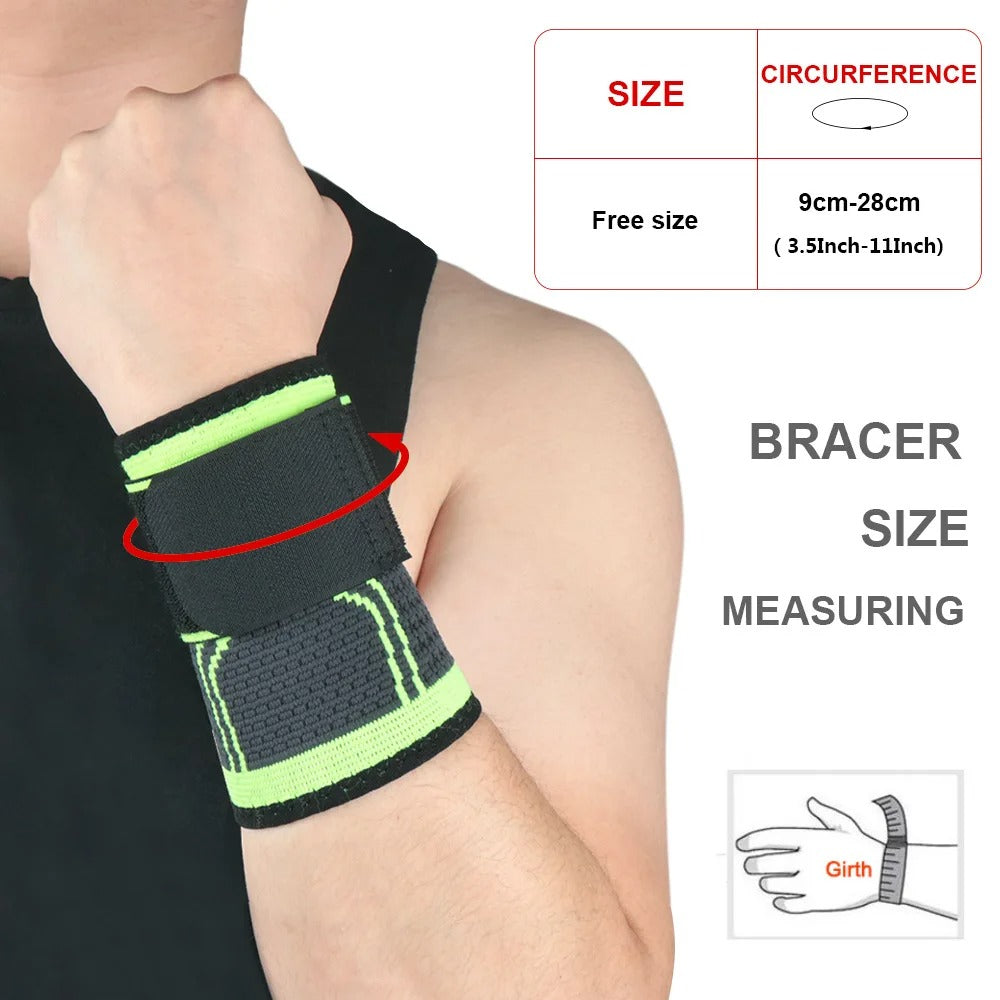 Premium Sports Wrist Guards – Lightweight Adjustable Wristbands for Basketball, Badminton, Volleyball & Fitness, Pressurized Winding for Wrist Stabilization, Universal Fit, Durable and Comfortable - StrengthXPhysiotherapy