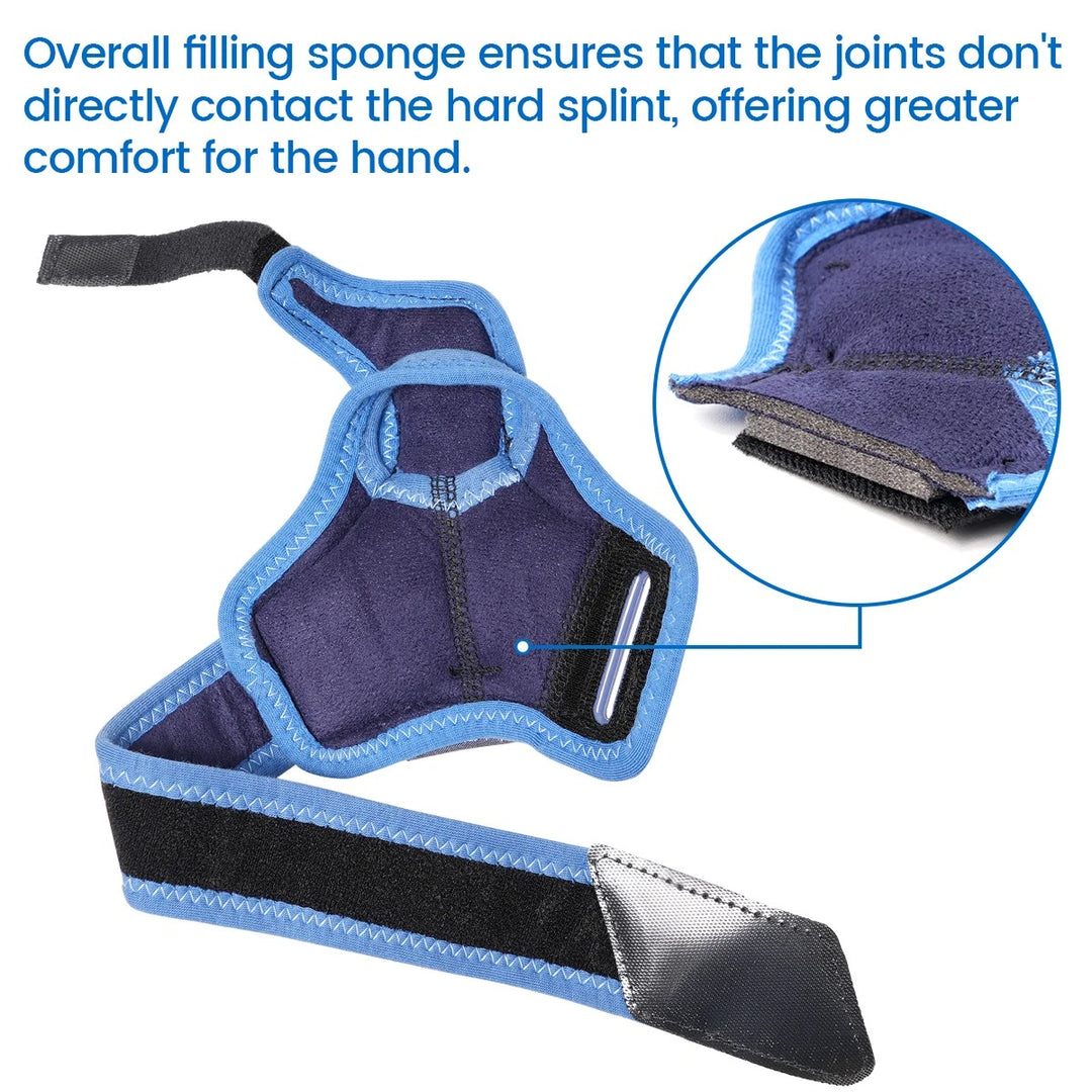 Premium Waterproof Silicone Thumb Brace for Tendonitis, Arthritis & Trigger Finger Pain Relief – Semi-Rigid Splint with Comfortable, Skin-Friendly Thumb Compression Sleeve, Fits Both Hands - StrengthXPhysiotherapy