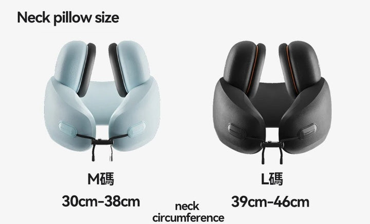 Premium U-Shaped Travel Neck Pillow – Noise Cancelling Memory Foam – Breathable Skin-Friendly Fabric – Detachable Earmuffs for Enhanced Comfort – Portable & Supportive for Travel, Office, and Home - StrengthXPhysiotherapy