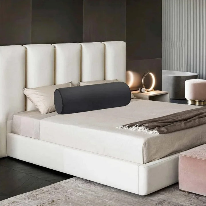 Premium Memory Foam Roll Pillow – Therapeutic Neck, Knee, & Leg Support – Cylinder Bolster for Sleeping, Back & Side Sleepers – Pain Relief, Spinal Alignment, Removable Cooling Cover – Ergonomic & Durable - StrengthXPhysiotherapy