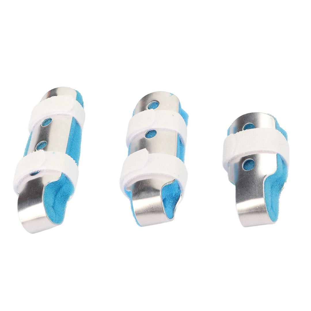 Premium Finger Splints Set for Knuckle Immobilization – 3-Sizes Adjustable Aluminum Alloy Protective Splints for Finger Injuries, Breathable EVA Pads, Comfortable, Easy to Use, Suitable for Adults and Children - StrengthXPhysiotherapy