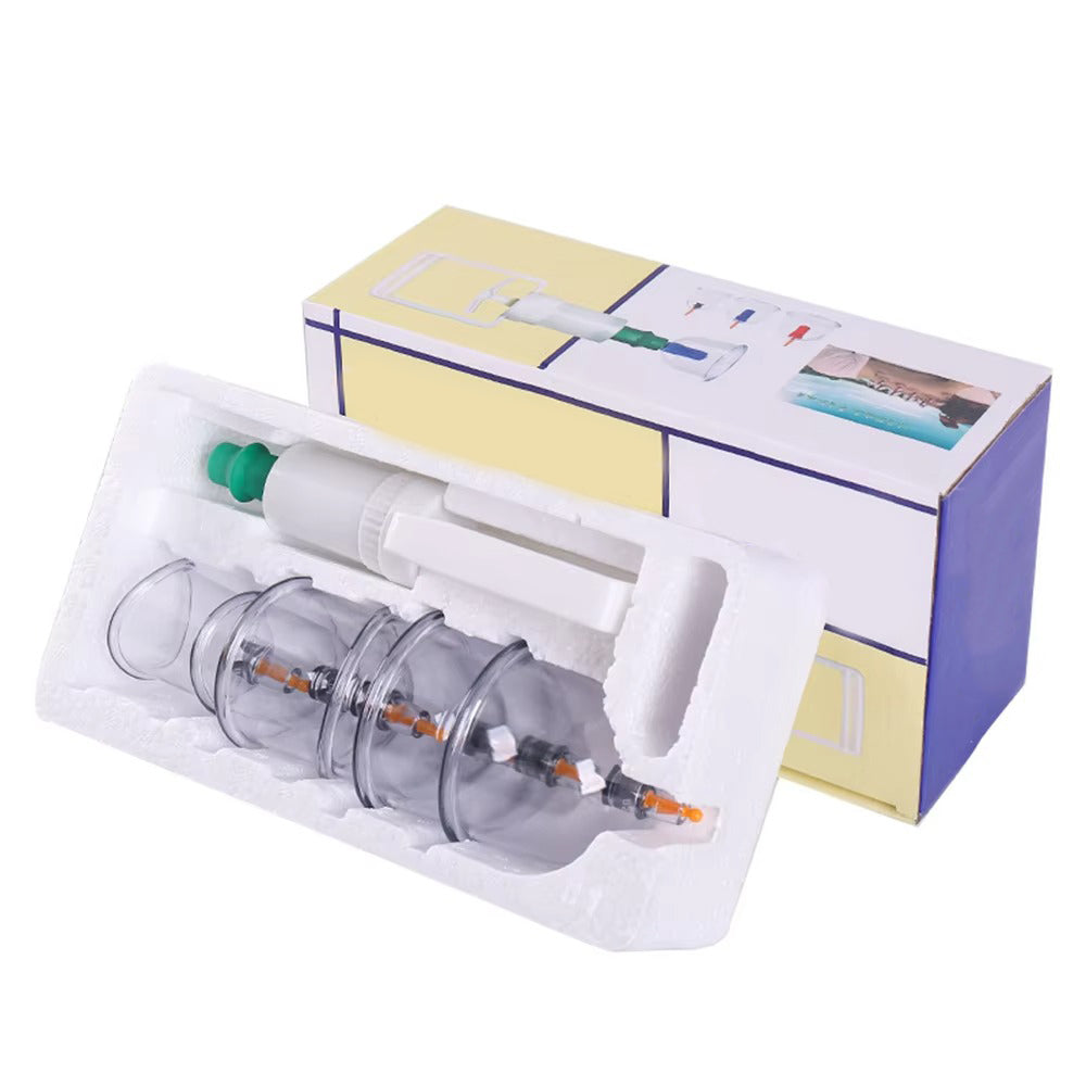 Premium Cupping Therapy Set – Vacuum Suction Cups for Massage, Anti-Cellulite, and Physiotherapy, Relieves Back, Neck, and Leg Pain, Improves Blood Flow, and Encourages Relaxation, Easy-to-Use with Pistol Grip Pump - StrengthXPhysiotherapy