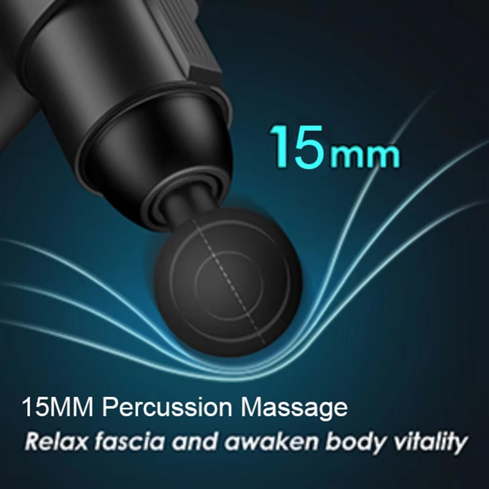 Premium 30-Level Massage Gun – Deep Tissue Muscle Relaxation for Body and Neck, Electric Fitness Equipment with Noise Reduction, Ideal for Men and Women - StrengthXPhysiotherapy
