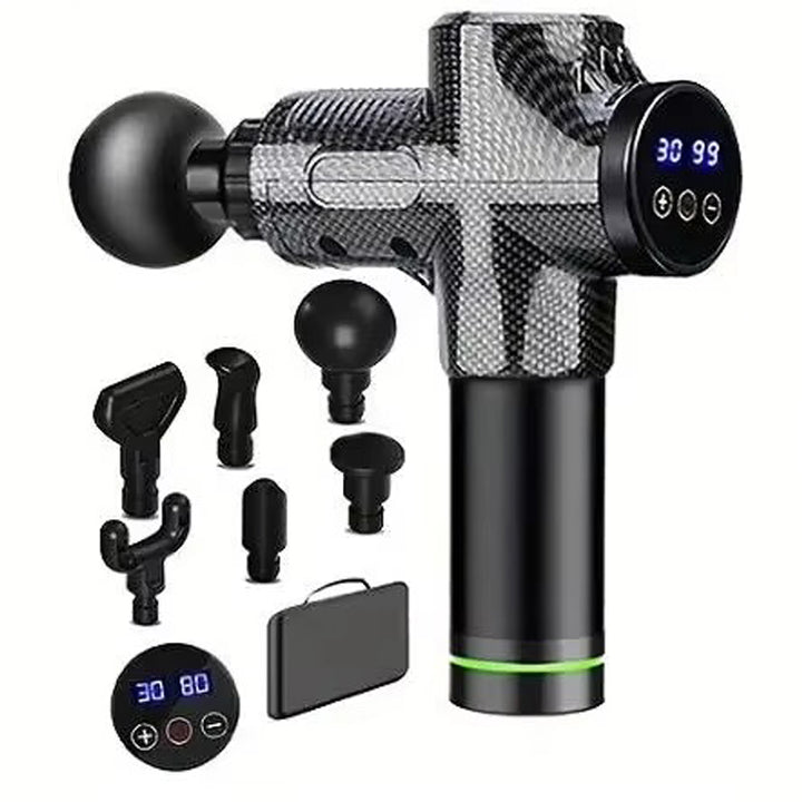 Premium 30-Level Massage Gun – Deep Tissue Muscle Relaxation for Body and Neck, Electric Fitness Equipment with Noise Reduction, Ideal for Men and Women - StrengthXPhysiotherapy