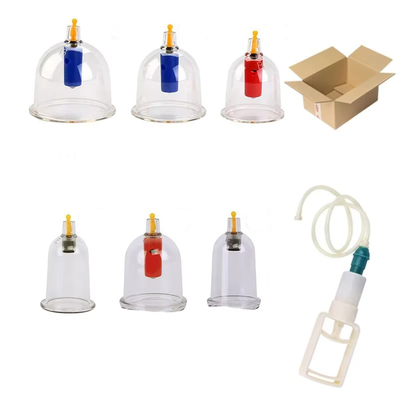 Premium Cupping Therapy Set – Vacuum Suction Cups for Massage, Anti-Cellulite, and Physiotherapy, Relieves Back, Neck, and Leg Pain, Improves Blood Flow, and Encourages Relaxation, Easy-to-Use with Pistol Grip Pump - StrengthXPhysiotherapy