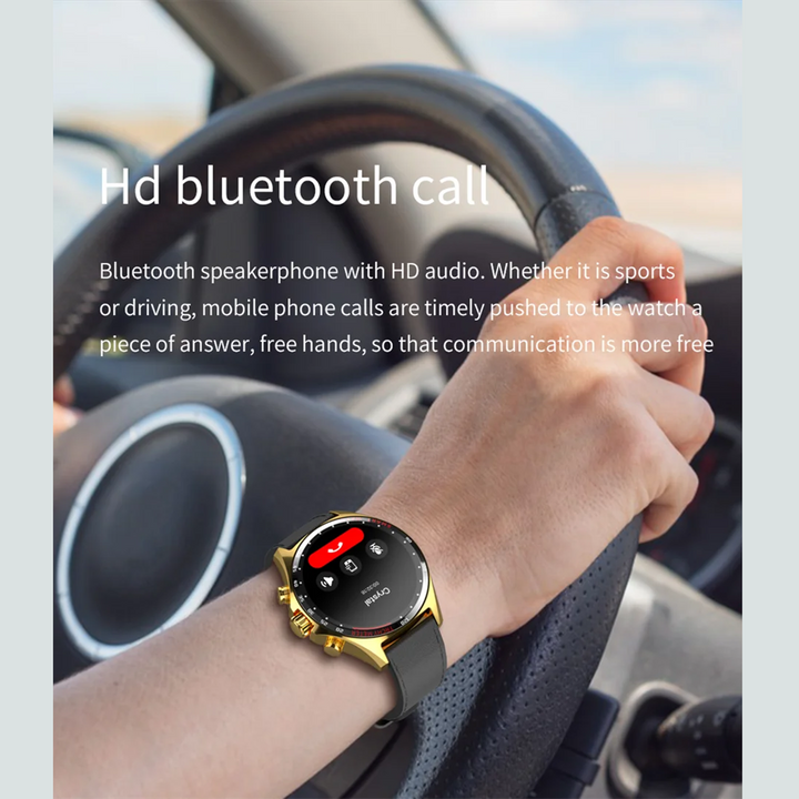 Premium Outdoor Sports GPS Smart Watch for Men – Bluetooth Call, HD AMOLED Screen, Health Monitoring, Compass, IP68 Waterproof, Multi-Sport Mode, Sleep & Blood Oxygen Monitoring, Music Control - StrengthXPhysiotherapy