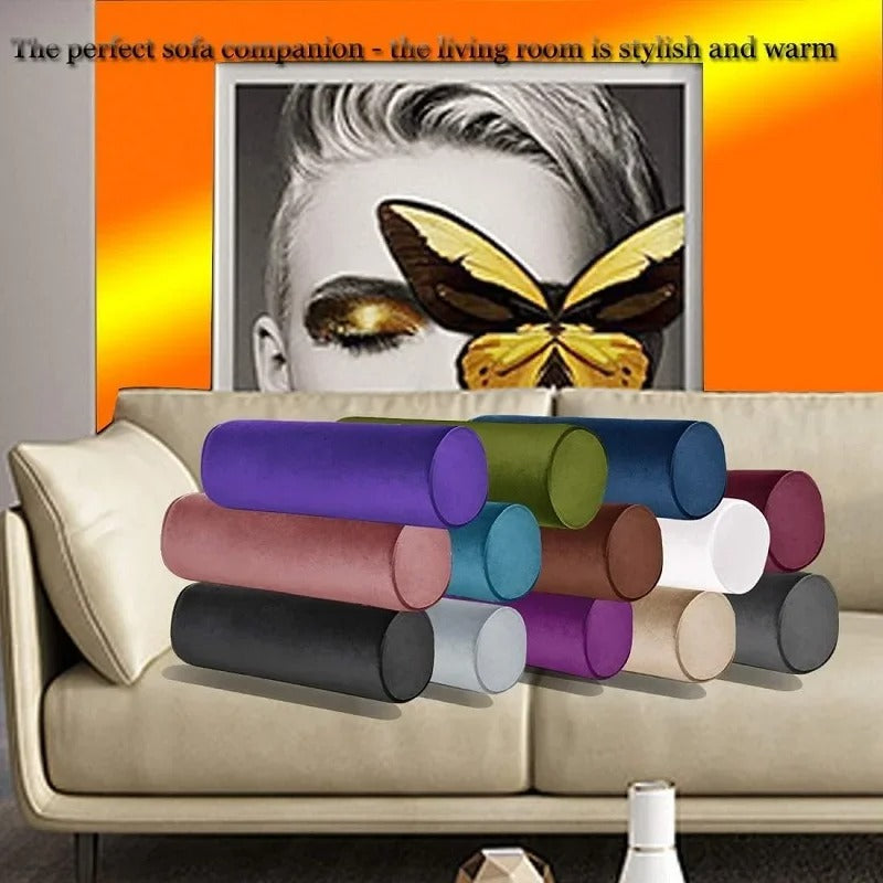 Premium Memory Foam Roll Pillow – Therapeutic Neck, Knee, & Leg Support – Cylinder Bolster for Sleeping, Back & Side Sleepers – Pain Relief, Spinal Alignment, Removable Cooling Cover – Ergonomic & Durable - StrengthXPhysiotherapy