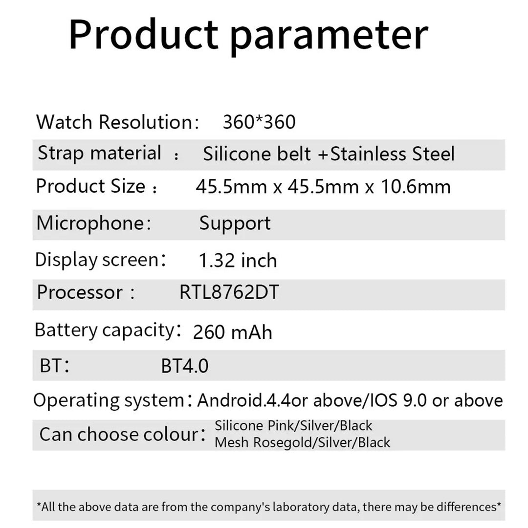 Premium Smartwatch for Women – Bluetooth Call, 100+ Sports Modes, Fitness Tracker, DIY Dials, Stylish Rosegold Design, Waterproof, Compatible with iOS & Android - StrengthXPhysiotherapy