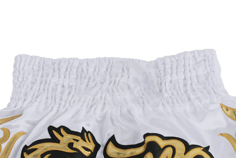 Premium Muay Thai Shorts 2024 – Unisex Boxing & Kickboxing Training Pants with Embroidery, Wide-Leg Design for Men, Women, Kids – Breathable Satin Polyester, Ideal for MMA, Sanda Martial Arts, Gym Workout Gear - StrengthXPhysiotherapy