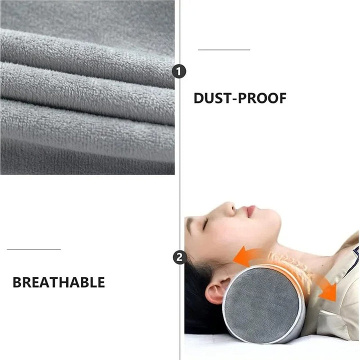 Premium Memory Foam Roll Pillow – Therapeutic Neck, Knee, & Leg Support – Cylinder Bolster for Sleeping, Back & Side Sleepers – Pain Relief, Spinal Alignment, Removable Cooling Cover – Ergonomic & Durable - StrengthXPhysiotherapy