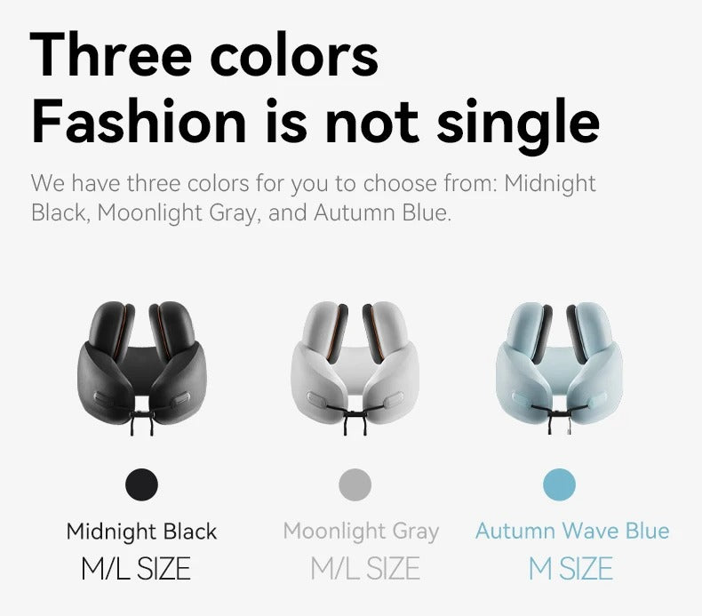 Premium U-Shaped Travel Neck Pillow – Noise Cancelling Memory Foam – Breathable Skin-Friendly Fabric – Detachable Earmuffs for Enhanced Comfort – Portable & Supportive for Travel, Office, and Home - StrengthXPhysiotherapy