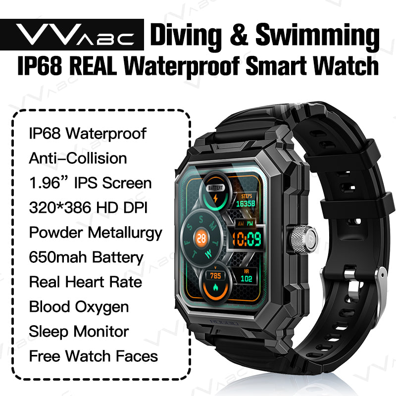 Premium Waterproof Smartwatch for Men & Women – 1.47" AMOLED Display, 70 Sports Modes, Heart Rate & Blood Pressure Monitor,