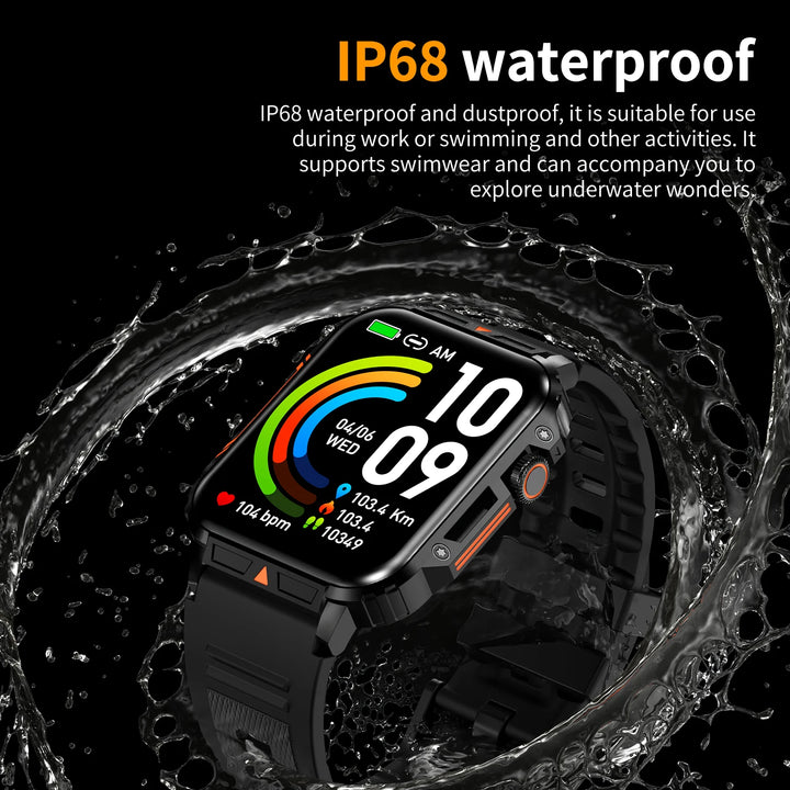 Premium Waterproof Fitness Smartwatch for Men & Women, 1.92" HD Screen, Heart Rate & Blood Oxygen Monitor, Multi-Sport Mode, 