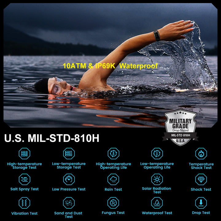 Premium Waterproof Smartwatch for Men & Women – 1.47" AMOLED Display, 70 Sports Modes, Heart Rate & Blood Pressure Monitor,